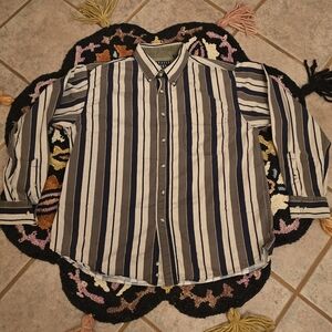 🔥Y2K Trader Bay Striped Button-Up Shirt🔥